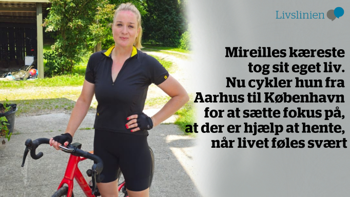 Billede af cykeldame